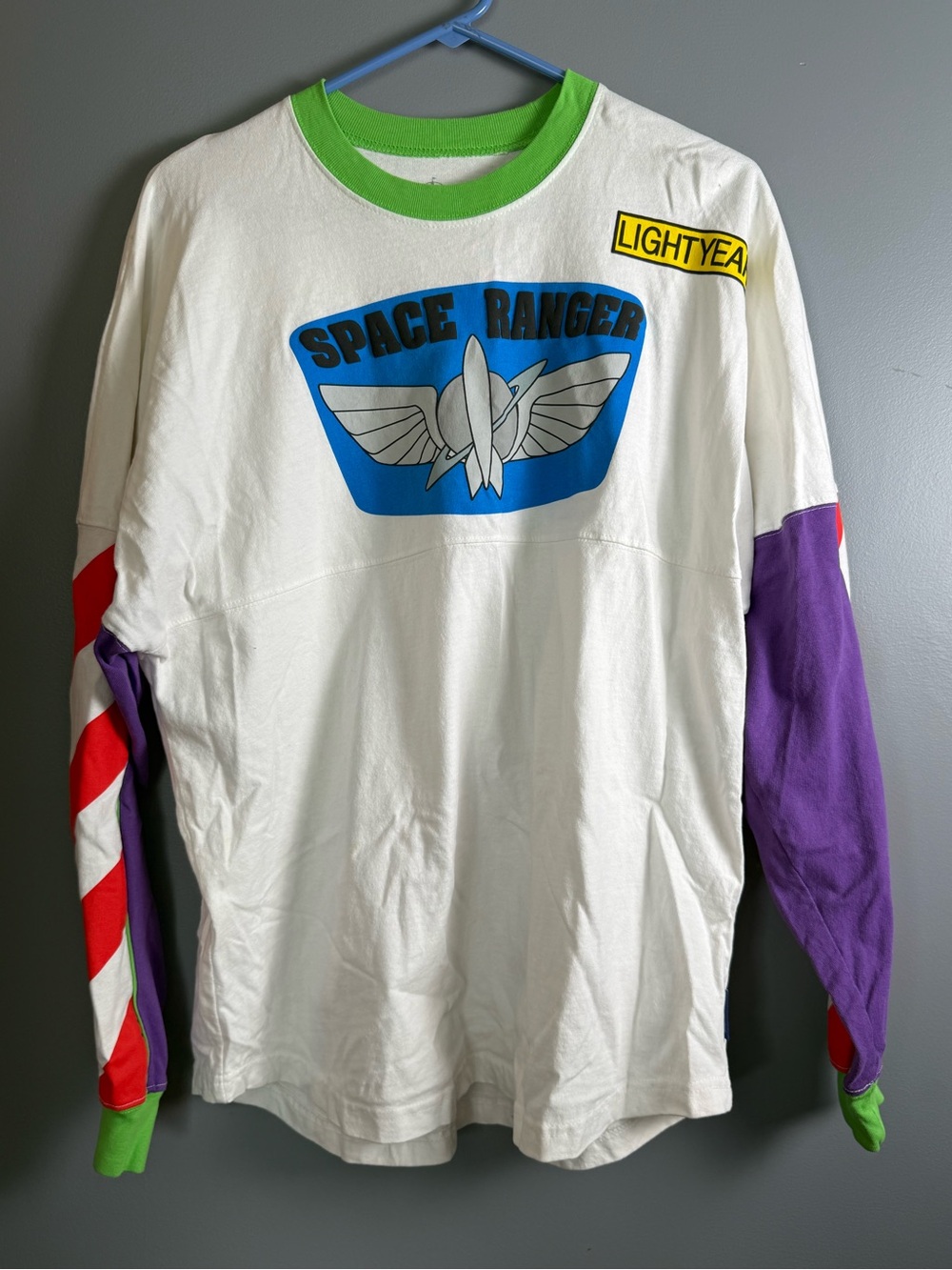 Disney Spirit Jersey Men's Sz M (Runs Large, See Measurements) Buzz Lightyear